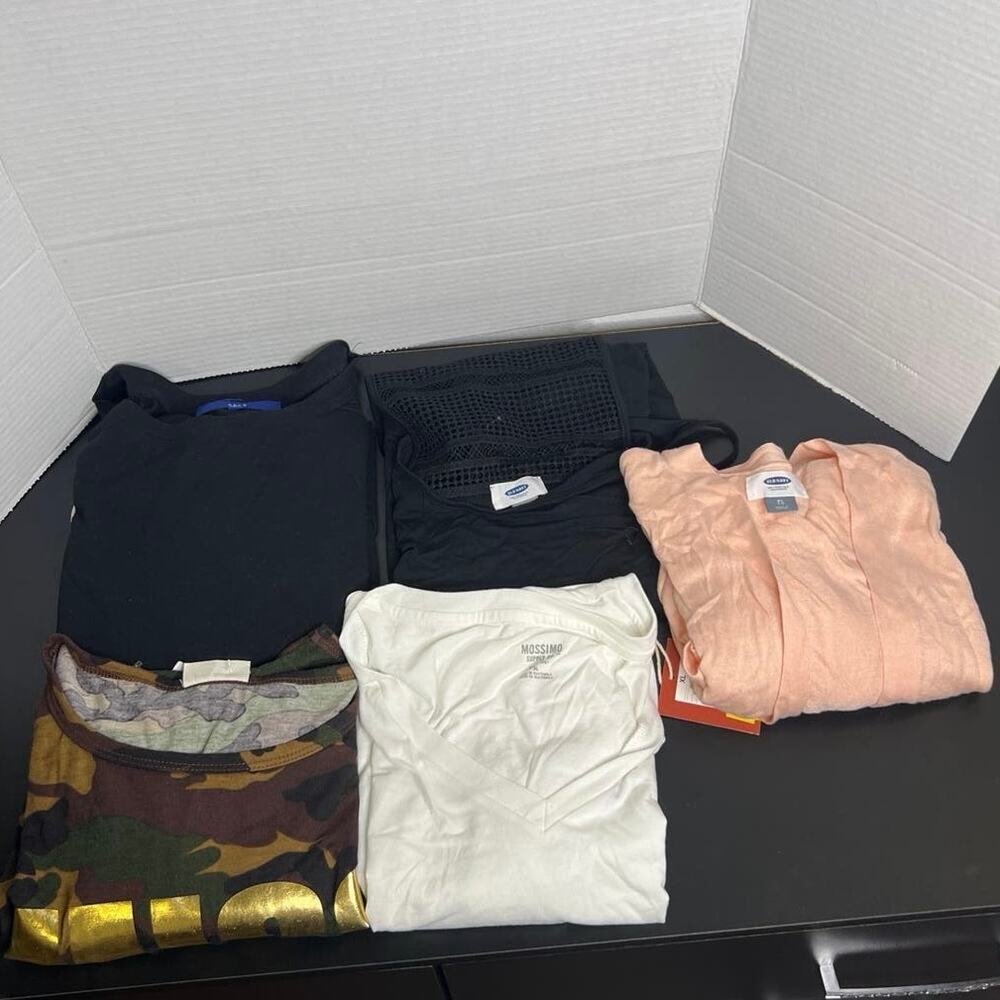 ˚₊‧꒰ა ☆ ໒꒱ ‧₊˚ NWT Lot of 5 Women’s Shirts Tops Size XL Extra Large (1B-08)